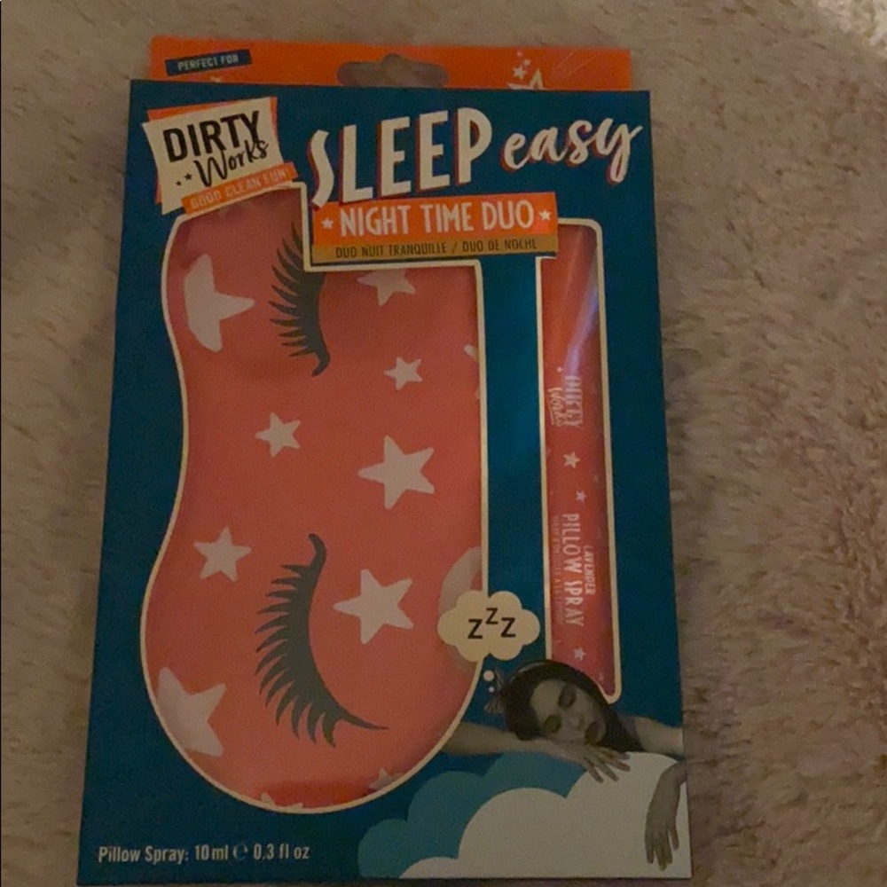 Night time eye mask with lavender pillow spray ❤️